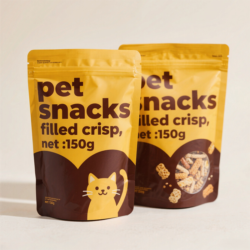 Sachets debout personnalisables haut de gamme pour aliments pour animaux de compagnie