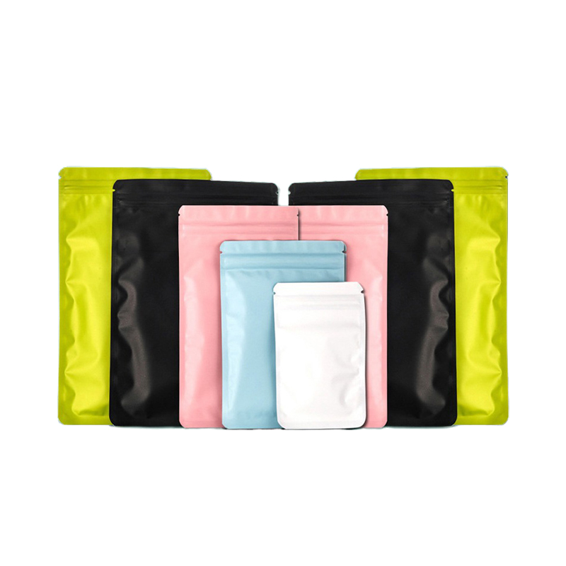 Sac personnalisable à fermeture éclair pour café en papier d'aluminium mat