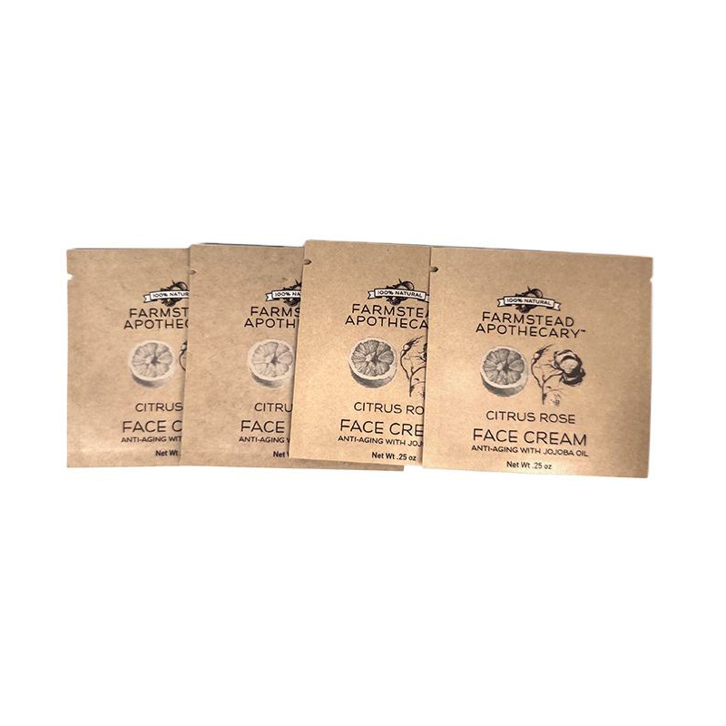 Petits sachets en papier kraft et en aluminium (scellés sur 3 côtés)